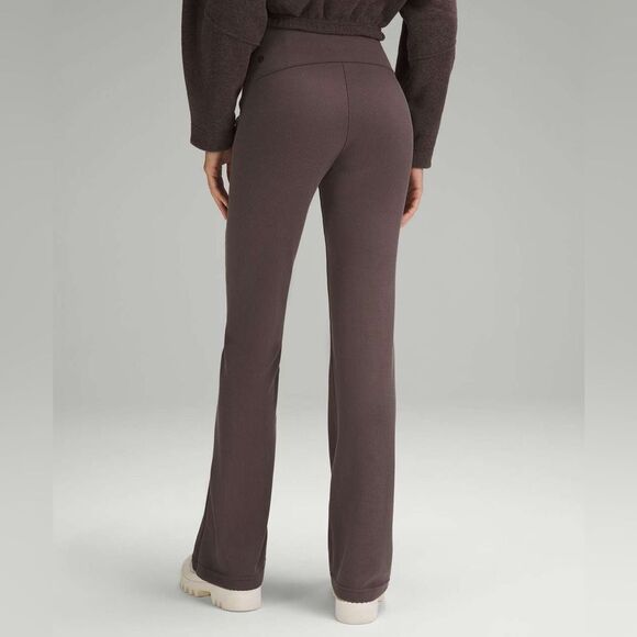 EUC Lululemon Brushed Softstreme Ribbed Zip Flared Pant 32.5" - Picture 14 of 14